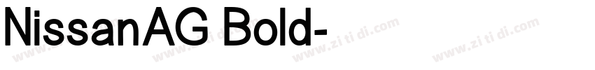 NissanAG Bold字体转换
